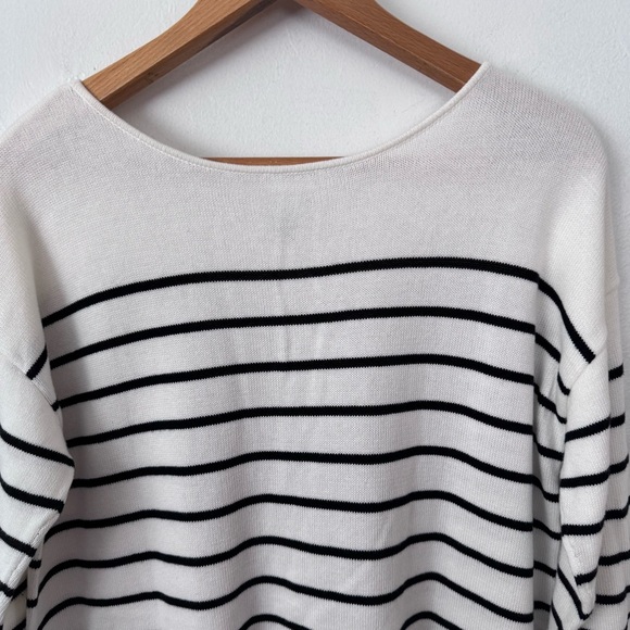 Cabi Turnabout cardigan black white stripe Size XS - Picture 5 of 9
